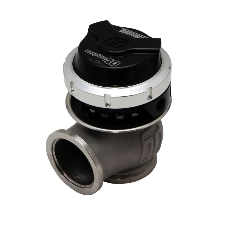 Turbosmart GenV CompGate40 7psi External Wastegate - Black - Boost Factory