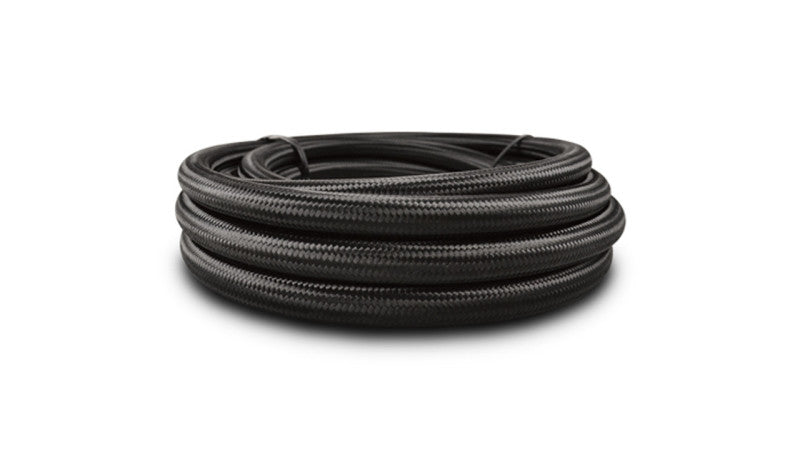 Vibrant Black Nylon Braided Flex Hose AN -10 Hose ID 0.56in (150ft Roll) - Boost Factory