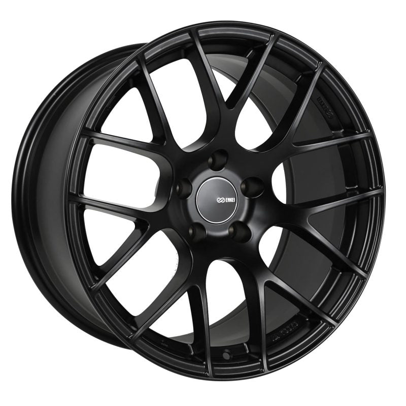 Enkei Raijin 19x9.5 35mm Offset 5x114.3 Bolt Pattern 72.6 Bore Dia Black Wheel - Boost Factory