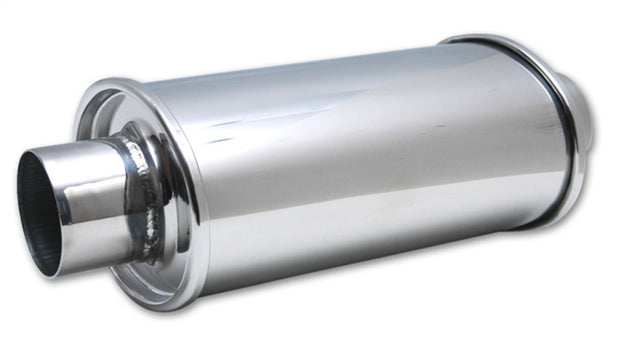 Vibrant ULTRA QUIET Resonator 2.5in inlet / outlet x 14in overall length - Boost Factory
