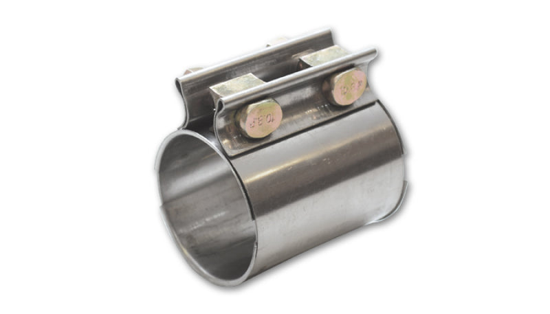 Vibrant TC Series Heavy Duty SS Exhaust Sleeve Butt Joint Clamp for 2.5in O.D. Tubing - Boost Factory