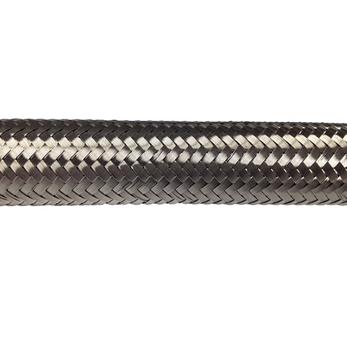Performance World - 400008 -8AN Stainless Steel Braided Hose. Sold/ft.