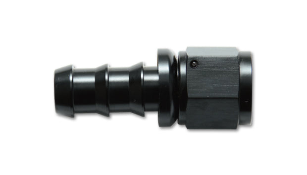 Vibrant -6AN Push-On Straight Hose End Fitting - Aluminum - Boost Factory