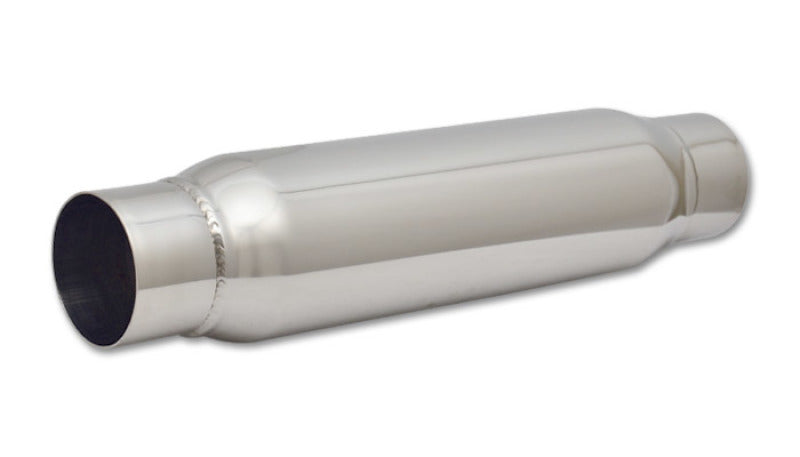 Vibrant SS Resonator (Standard Design) 3in Inlet/Outlet x 18in Long - Boost Factory