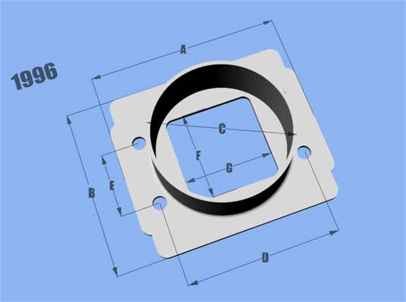 Vibrant MAF SenAdapter Plate Toyota w/ Bosch MAF Sensuse w/ 3in ID filteronly - Boost Factory