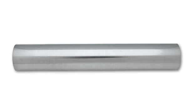Vibrant 2in O.D. Universal Aluminum Tubing (18in long Straight Pipe) - Polished - Boost Factory