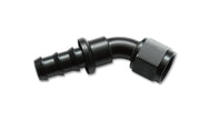 Vibrant -4AN Push-On 45 Deg Hose End Fitting - Aluminum - Boost Factory