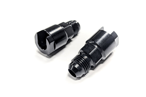 Haltech Flex Fuel Fittings 3/8 (GM Spring Lock) to -6AN Male w/Two Fittings - Boost Factory