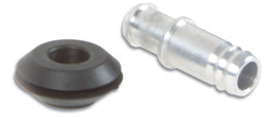 Vibrant 10mm (2/5in) O.D. Aluminum Vacuum Hose Fitting (includes Rubber Grommet) - Boost Factory