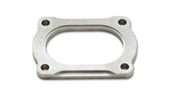 Vibrant T304 SS 4 Bolt Flange for 3.5in O.D. Oval tubing