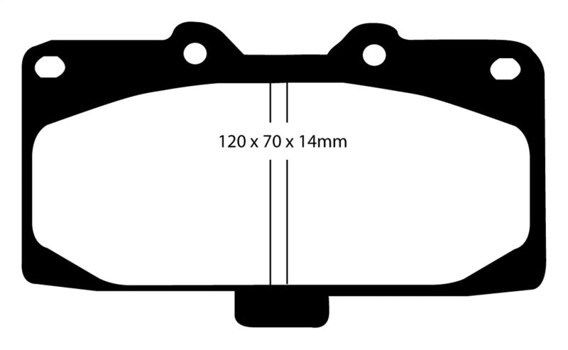 EBC 89-95 Nissan Skyline (R32) 2.6 Twin Turbo GT-R Redstuff Front Brake Pads - Boost Factory