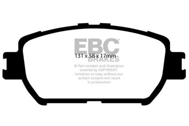 EBC 06-07 Lexus GS300 3.0 Redstuff Front Brake Pads - Boost Factory