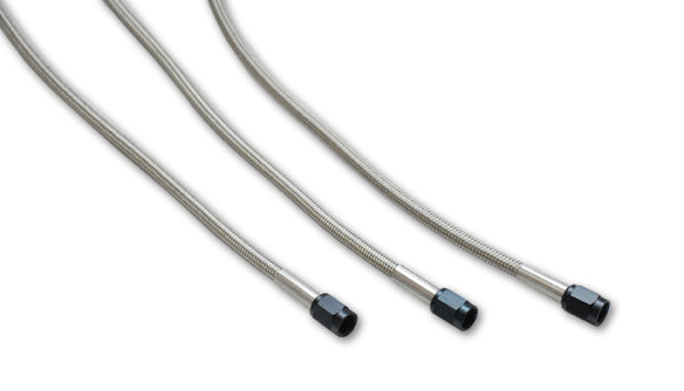 Vibrant Univ Oil Feed Kit 4ft Teflon lined S.S. hose with two -3AN female fittings preassembled - Boost Factory