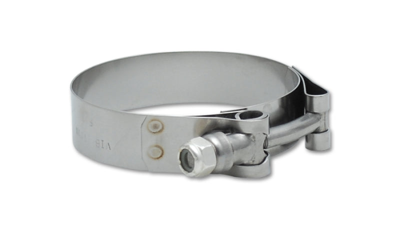 Vibrant SS T-Bolt Clamps Pack of 2 Size Range: 3.76in to 4.05in O.D. For use with 3.5in I.D. coup - Boost Factory