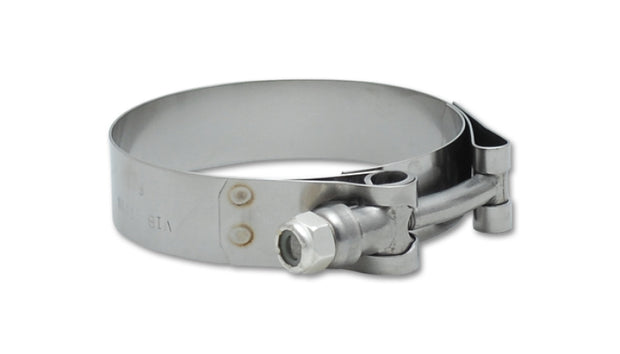 Vibrant SS T-Bolt Clamps Pack of 2 Size Range: 2.75in to 3.10in O.D. For use with 2.5in I.D. coup - Boost Factory