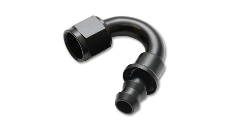 Vibrant -8AN Push-On 150 Deg Hose End Fitting - Aluminum - 22508
