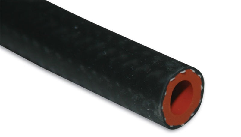 Vibrant 1/4in (6mm) I.D. x 20 ft. Silicon Heater Hose reinforced - Black - Boost Factory
