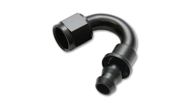 Vibrant -8AN Push-On 150 Deg Hose End Fitting - Aluminum - 22508