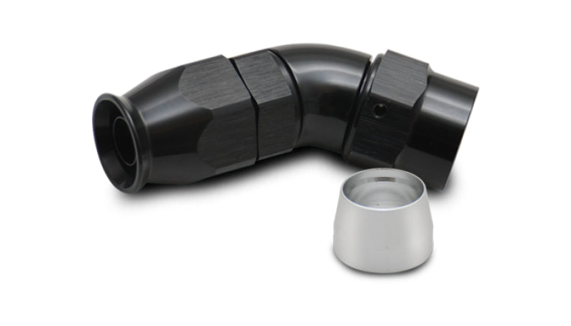 Vibrant 45 Degree One Piece Hose End for PTFE Lined Hose Size -12AN - 28412