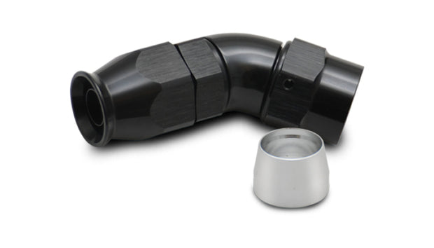 Vibrant 45 Degree One Piece Hose End for PTFE Lined Hose Size -12AN - 28412