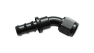 Vibrant -4AN Push-On 45 Deg Hose End Fitting - Aluminum - Boost Factory