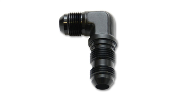 Vibrant -3AN Bulkhead Adapter 90 Degree Elbow Fitting - Anodized Black Only - Boost Factory