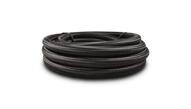 Vibrant -10 AN Black Nylon Braided Flex Hose (2 foot roll) - 11960