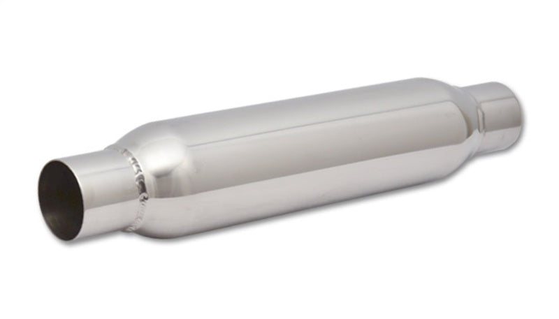 Vibrant SS Resonator (Standard Design) 2.25in inlet/outlet x 18in long - Boost Factory