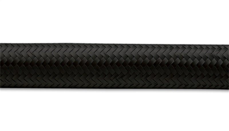 Vibrant -16 AN Black Nylon Braided Flex Hose (2 foot roll) - 11963