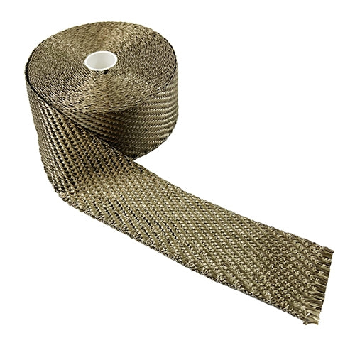 Performance World - 748252 25' x 2" Wide Header Exhaust Wrap Hi-Temp Basalt Fibre