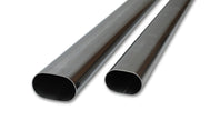 Vibrant 3in Oval (Nominal Size) T304 SS Straight Tubing (16 ga) - 5 foot length - Boost Factory