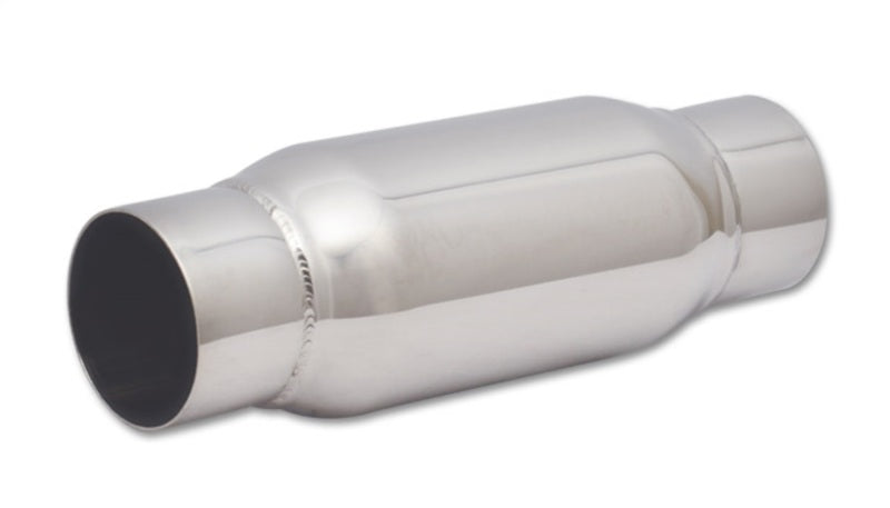 Vibrant SS Resonator (Standard Design) 3in inlet/outlet x 12in long - Boost Factory