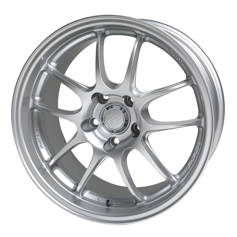 Enkei PF01 17x9 5x114.3 48mm Offset 75mm Bore Diameter Silver Wheel - Boost Factory