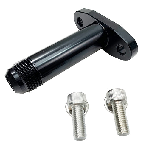 Performance World - 83240L -10AN 3.50" Long Billet Turbo Oil Drain Flange