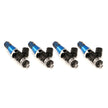 Injector Dynamics ID1050X Injectors 11mm (Blue) Adaptor Tops Denso Lower (Set of 4) - ID1050.60.11.D.4