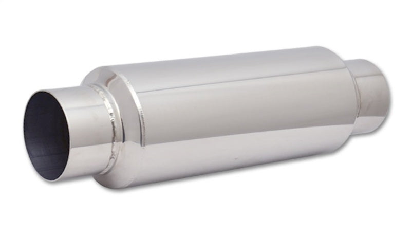 Vibrant SS Resonator (Standard Design) 3.5in inlet/outlet x 18in long w/5in OD resonator body - Boost Factory