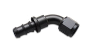 Vibrant Push-On 60 Degree Hose End Elbow Fitting Size -12AN