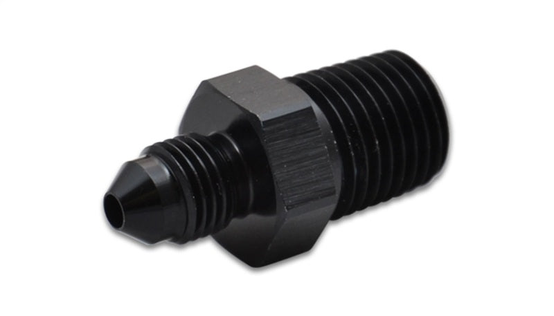 Vibrant -4AN to 1/4in NPT Straight Adapter Fitting - Aluminum - Boost Factory