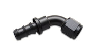 Vibrant Push-On 60 Degree Hose End Elbow Fitting Size -4AN