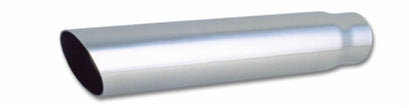 Vibrant 3in Round SS Truck/SUV Exhaust Tip (Single Wall Angle Cut) - 2.5in inlet 18in long - Boost Factory