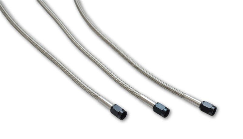 Vibrant Univ Oil Feed Kit 2ft Teflon lined S.S. hose with two -3AN female fittings preassembled - Boost Factory