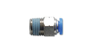 Vibrant Male Straight Pneumatic Vacuum Fitting 1/8in NPT Thread for use with 3/8in 9.5mm OD tubing - Boost Factory