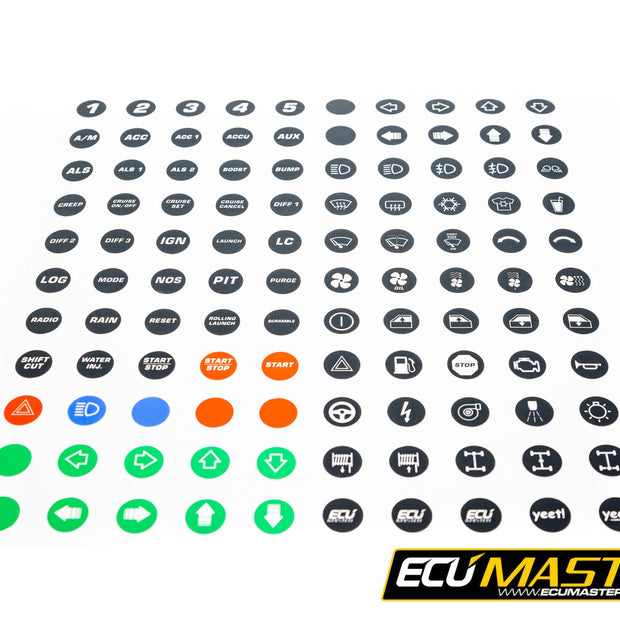 Replacement Key Inserts and Sticker Sheet for CAN Keyboard