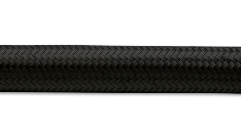 Vibrant -8 AN Black Nylon Braided Flex Hose (20 foot roll) - Boost Factory