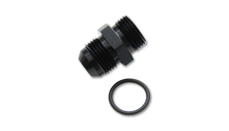 Vibrant -6AN Flare to AN Straight Cut Thread (7/8-14) with -10 ORB O-Ring Adapter Fitting - 16828
