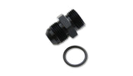 Vibrant -8AN Flare to 6AN Straight Cut Thread (9/16-18) w/O-Ring Adapter Fitting - 16830