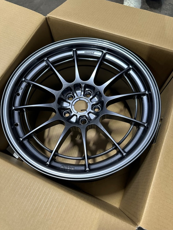 Enkei NT03+M 18x9.5 5x114.3 40mm Offset 72.6mm Bore Gunmetal Wheel *MOQ 40