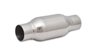 Vibrant SS Resonator (Standard Design) 2.5in inlet/outlet x 12in long - Boost Factory