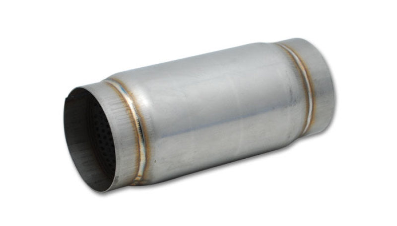 Vibrant SS Race Muffler 4in inlet/outlet x 5in long - Boost Factory