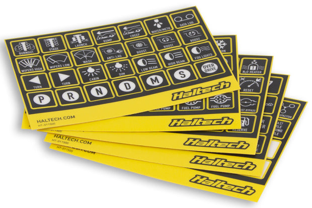 Haltech CAN Keypad Label Set - Boost Factory